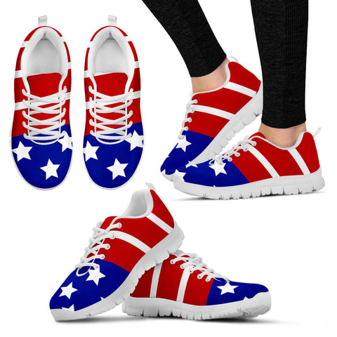 American Flag White Sneakers