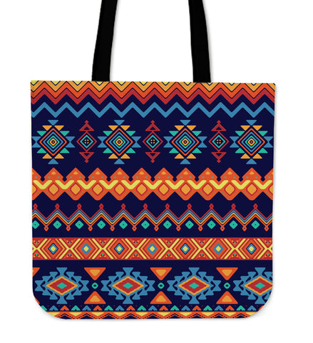 Aztec print tote bag