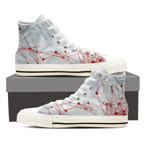 Connecting Dots High Top Womens Shoes