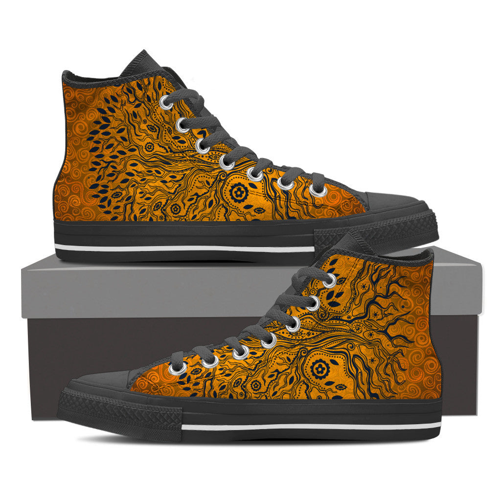 Tree of Life Black Mens Shoes