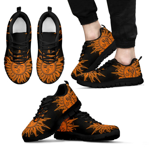 Celestial Sun Black Sneakers