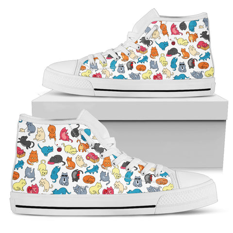 Colorful cats Women's High Top