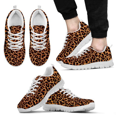 Leopard Print Men's Sneakers