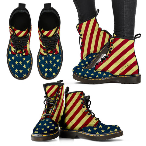 USA Flag Premium Suede Boots