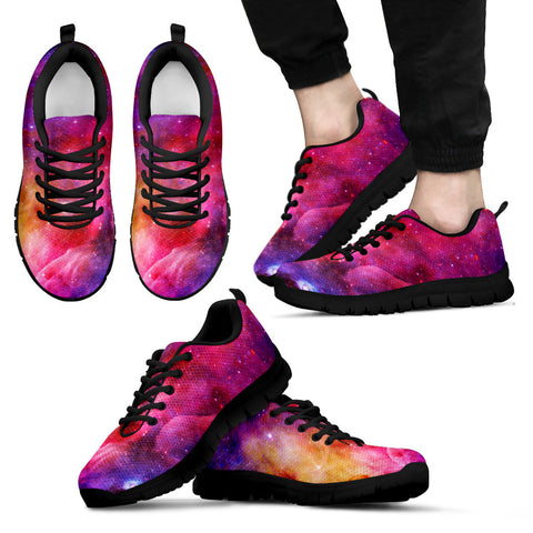 Galaxy Mens Black Sneakers