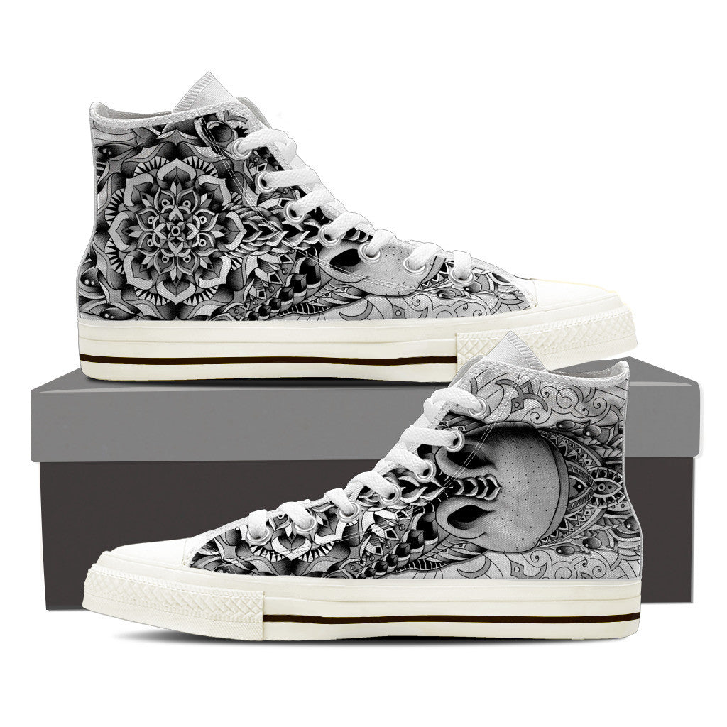 Ornate High Top Mens Shoes