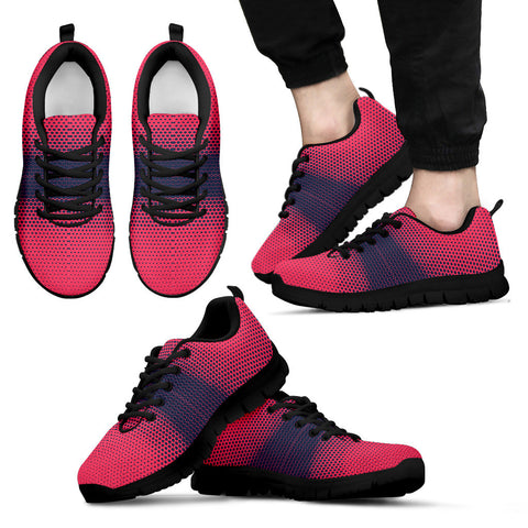 Abstract Print Black Sneakers