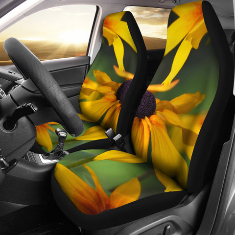 Car Seat Covers - Yellow Daisies Design