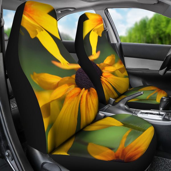 Car Seat Covers - Yellow Daisies Design