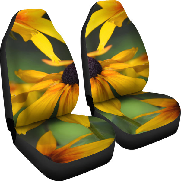 Car Seat Covers - Yellow Daisies Design